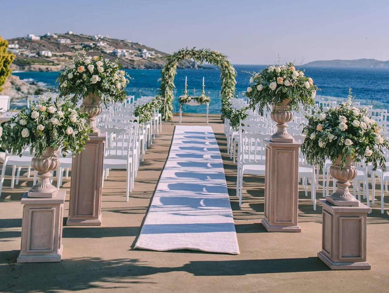 Book your wedding day in Saint John Mykonos Beach Resort